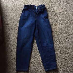High waisted "flower" jeans